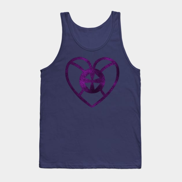 Adinkra symbol in purple hues Tank Top by cecilestees